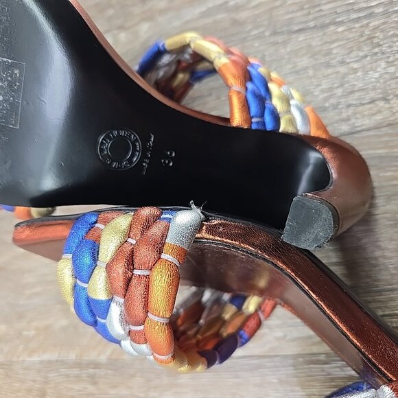 Dries Van Noten WOVEN METALLIC MULES - Picture 15 of 16